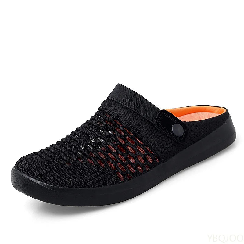 Comfortable Mesh Garden Shoes For Men 2025 new summer AntiSlip Lightweight Slippers Men Clogs sandalias hombre Man Beach Sandals