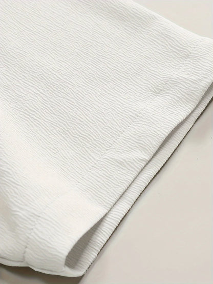 Youth Casual Beach Short Sleeve Shirts Solid Color Loose Casual Breathable Shirt Lightweight Streetwear Male Button Tops