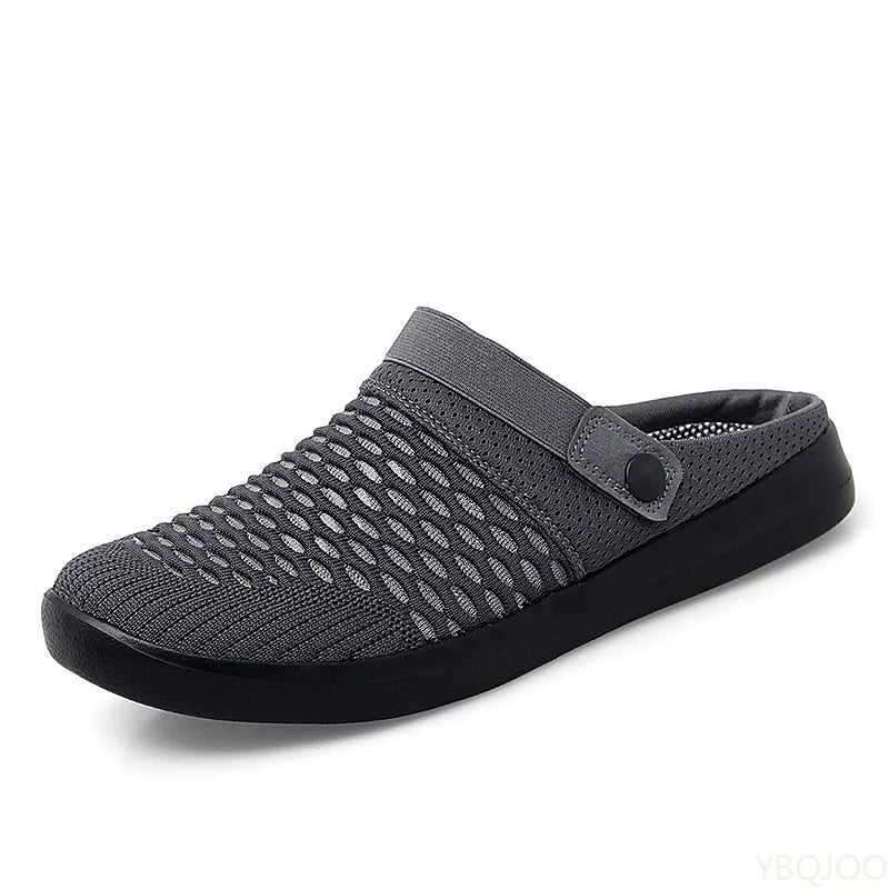 Comfortable Mesh Garden Shoes For Men 2025 new summer AntiSlip Lightweight Slippers Men Clogs sandalias hombre Man Beach Sandals