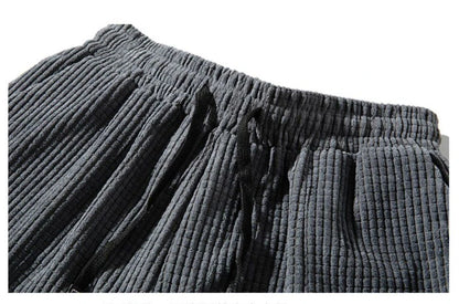 Baggy Corduroy Jogger Pants Men Tech Fleece Sweatpants Man Autumn Winter Casual Harem Pants Male Sport Thermal Trousers