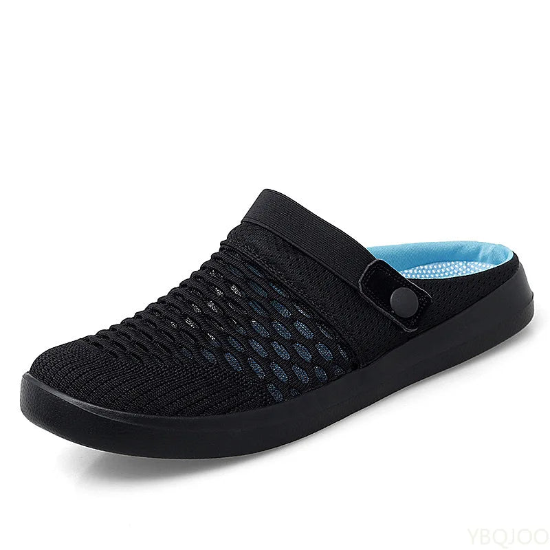 Comfortable Mesh Garden Shoes For Men 2025 new summer AntiSlip Lightweight Slippers Men Clogs sandalias hombre Man Beach Sandals