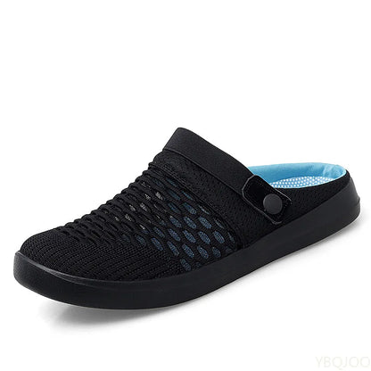 Comfortable Mesh Garden Shoes For Men 2025 new summer AntiSlip Lightweight Slippers Men Clogs sandalias hombre Man Beach Sandals